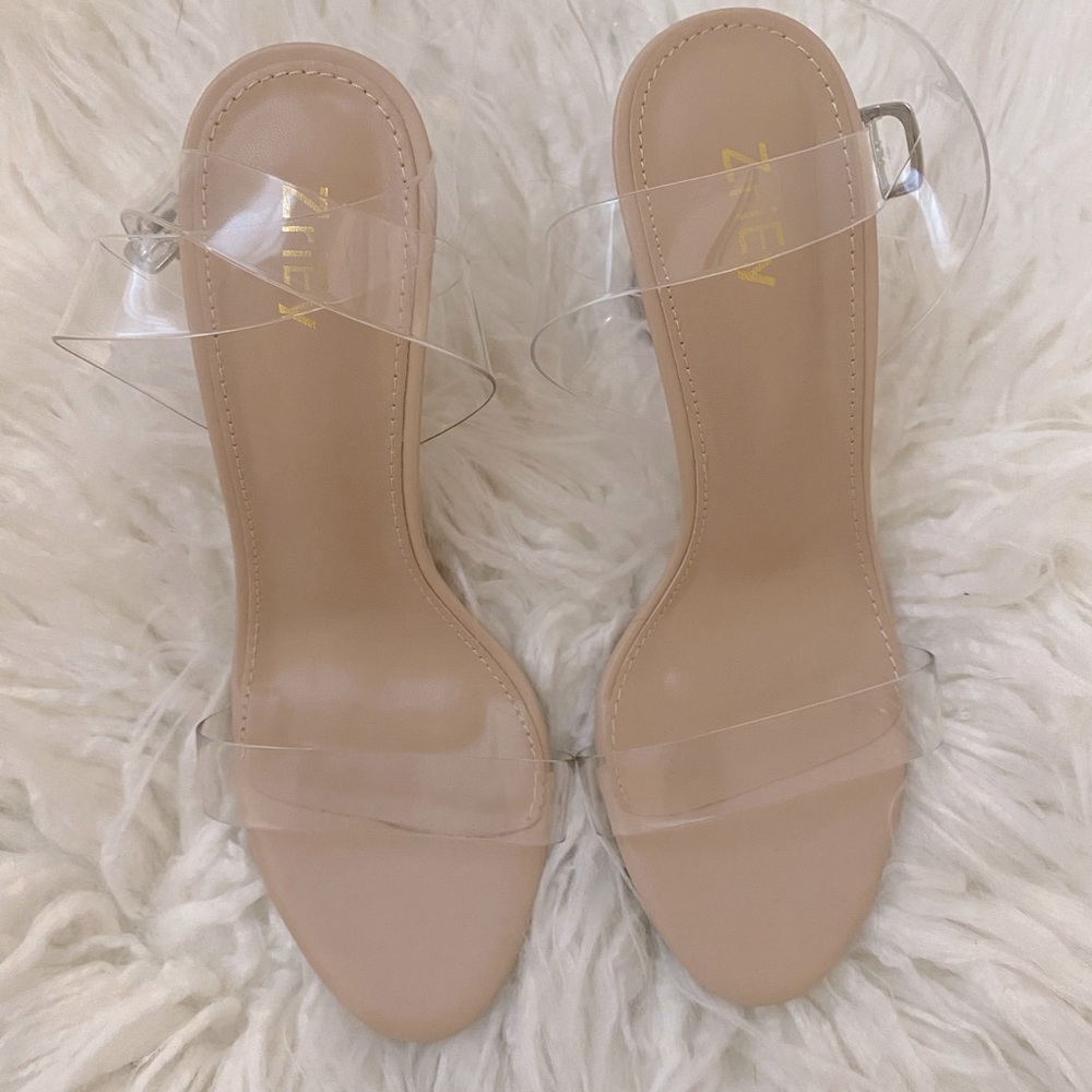 Clear Block Heels - Picture 6 of 7